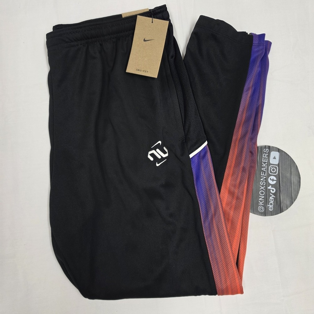 Nike Standard Fit Soccer Pants Black Ankle Zip IH3774-010 Women's Size Large